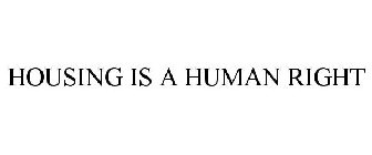 HOUSING IS A HUMAN RIGHT