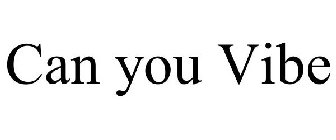 CAN YOU VIBE