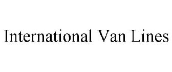 INTERNATIONAL VAN LINES