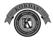 K KORDAS' SINCE 1945 METROPOLITAN BAKING COMPANY