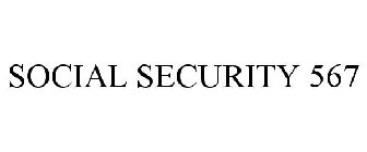 SOCIAL SECURITY 567