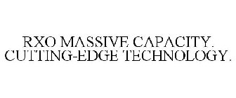 RXO MASSIVE CAPACITY. CUTTING-EDGE TECHNOLOGY.