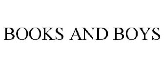 BOOKS AND BOYS