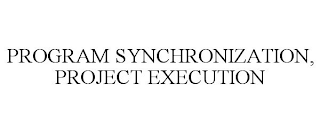 PROGRAM SYNCHRONIZATION, PROJECT EXECUTION