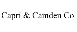 CAPRI & CAMDEN CO.
