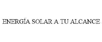 ENERGÍA SOLAR A TU ALCANCE