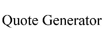 QUOTE GENERATOR