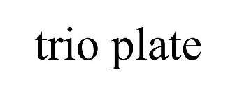 TRIO PLATE