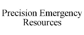 PRECISION EMERGENCY RESOURCES