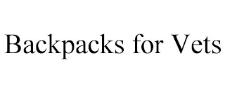 BACKPACKS FOR VETS