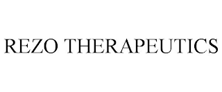 REZO THERAPEUTICS