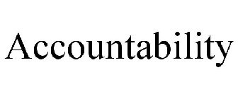 ACCOUNTABILITY