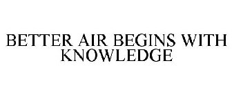 BETTER AIR BEGINS WITH KNOWLEDGE