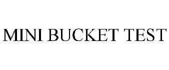 MINI BUCKET TEST