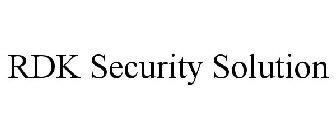 RDK SECURITY SOLUTION