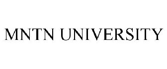MNTN UNIVERSITY