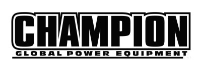 CHAMPION GLOBAL POWER EQUIPMENT