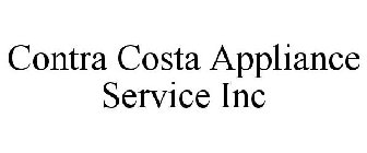 CONTRA COSTA APPLIANCE SERVICE INC