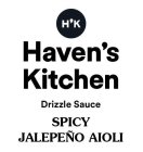 H'K HAVEN'S KITCHEN DRIZZLE SAUCE SPICY JALAPEÑO AIOLI