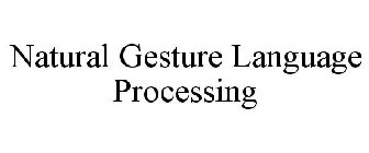 NATURAL GESTURE LANGUAGE PROCESSING