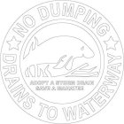 NO DUMPING DRAINS TO WATERWAY ADOPT A STORM DRAIN SAVE A MANATEE