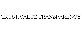 TRUST.VALUE.TRANSPARENCY