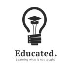 EDUCATED LEARNING WHAT IS NOT TAUGHT