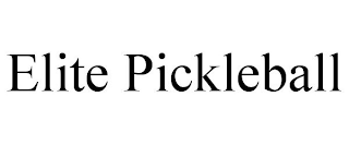 ELITE PICKLEBALL