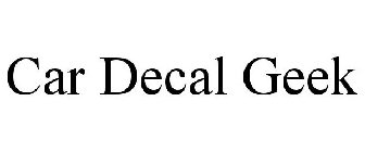 CAR DECAL GEEK