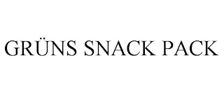 GRÜNS SNACK PACK