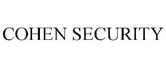 COHEN SECURITY