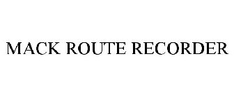 MACK ROUTE RECORDER