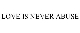 LOVE IS NEVER ABUSE