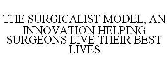 THE SURGICALIST MODEL, AN INNOVATION HELPING SURGEONS LIVE THEIR BEST LIVES