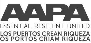 AAPA ESSENTIAL. RESILIENT. UNITED. LOS PUERTOS CREAN RIQUEZA OS PORTOS CRIAM RIQUEZAUERTOS CREAN RIQUEZA OS PORTOS CRIAM RIQUEZA