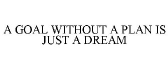 A GOAL WITHOUT A PLAN IS JUST A DREAM