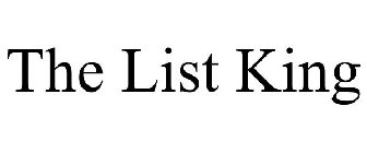 THE LIST KING