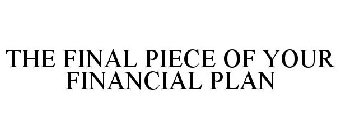 THE FINAL PIECE OF YOUR FINANCIAL PLAN