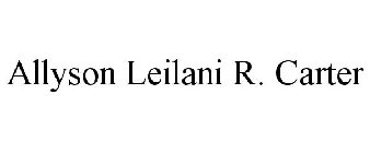 ALLYSON LEILANI R. CARTER