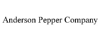 ANDERSON PEPPER COMPANY