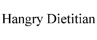 HANGRY DIETITIAN
