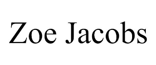 ZOE JACOBS