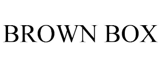 BROWN BOX