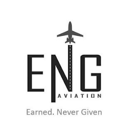 ENG AVIATION EARNED. NEVER GIVEN