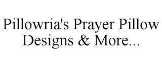 PILLOWRIA'S PRAYER PILLOW DESIGNS & MORE...