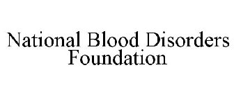 NATIONAL BLOOD DISORDERS FOUNDATION