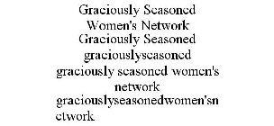 GRACIOUSLY SEASONED WOMEN'S NETWORK GRACIOUSLY SEASONED GRACIOUSLYSEASONED GRACIOUSLY SEASONED WOMEN'S NETWORK GRACIOUSLYSEASONEDWOMEN'SNETWORK