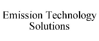 EMISSION TECHNOLOGY SOLUTIONS