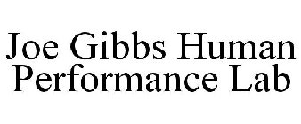 JOE GIBBS HUMAN PERFORMANCE LAB