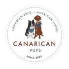 CANADIAN BRED · AMERICAN LIVING CANARICAN PUPS SINCE 2022